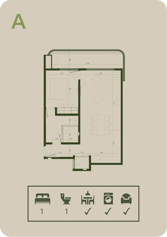 Plano TIPO A — Village BLU